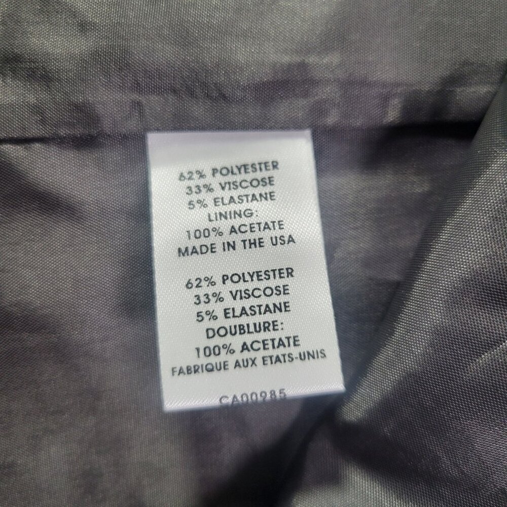 Nanette Lepore Professional Gray A-Line Skirt With Pleated Accent Size 4 - Picture 3 of 6